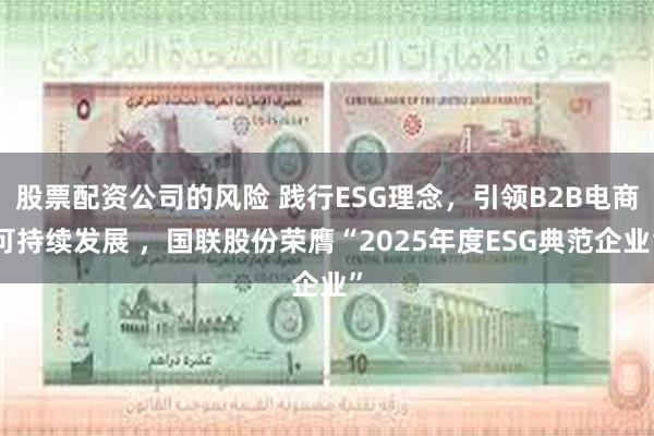 股票配资公司的风险 践行ESG理念，引领B2B电商可持续发展 ，国联股份荣膺“2025年度ESG典范企业”